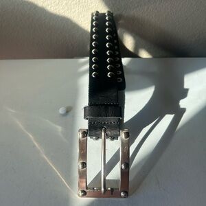 Michael Kors Black Studded Belt